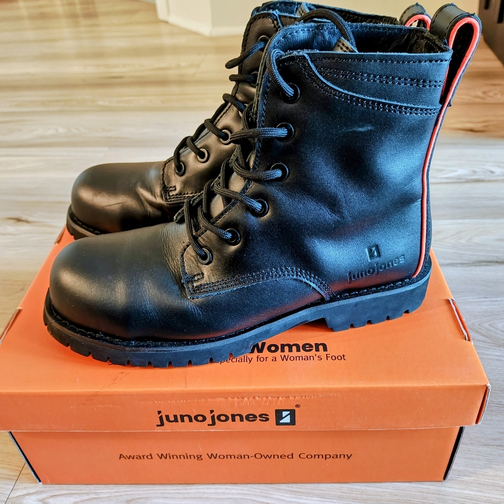Juno Jones Black Leather Boots